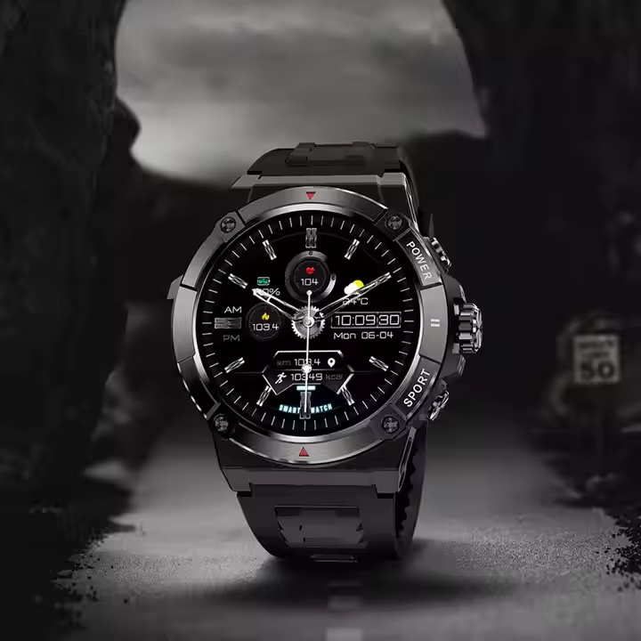 2023 Fashion Waterproof Rugged Men Sport Reloj Inteligente GPS Tracker Smart Watch With GPS Compass Borameter