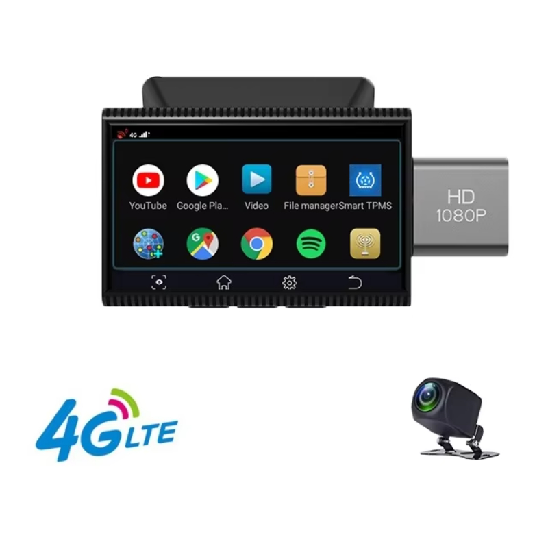 3 inch touch screen dual camera video recorder internet Android 8.1 system FHD 1080p mini 4g dash cam