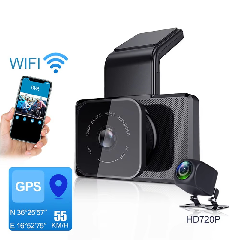 3.0 inch screen Dual lens MINI car black box with full 1080p Car DVR Camera WIFI GPS Dashcam FHD 1080P Dash Camera