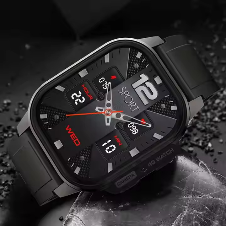 Spovan China Waterproof Custom Logo Fashion 4G+WIFI Android Smart Watch With SIM Slot