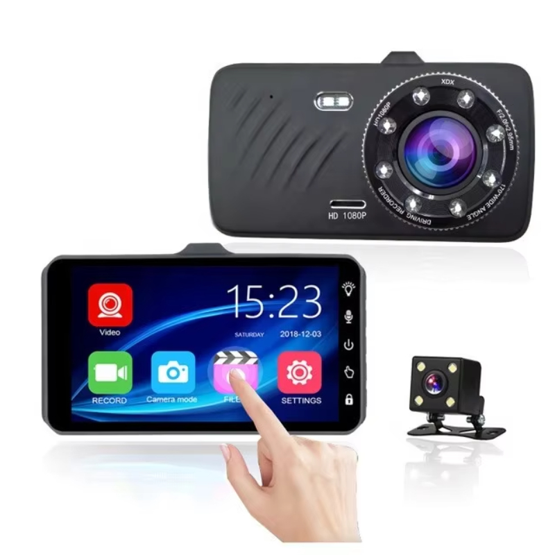 4.0 Inch Screen Dual lens Car Camera Full 1080P Car Dashcam with Night Vision