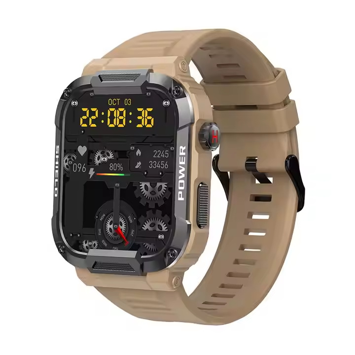 2023 Waterproof Rugged Health Monitor Men Outdoor Smartwatch With BT Calling