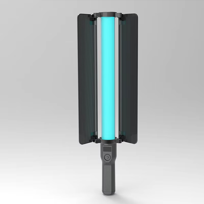 2200lm CRI 95+ LED RGB Light Stick 25W 2700-7500K HSL RGB Mode Built-in 5000mAh Battery APP Control LED Video Light Wand