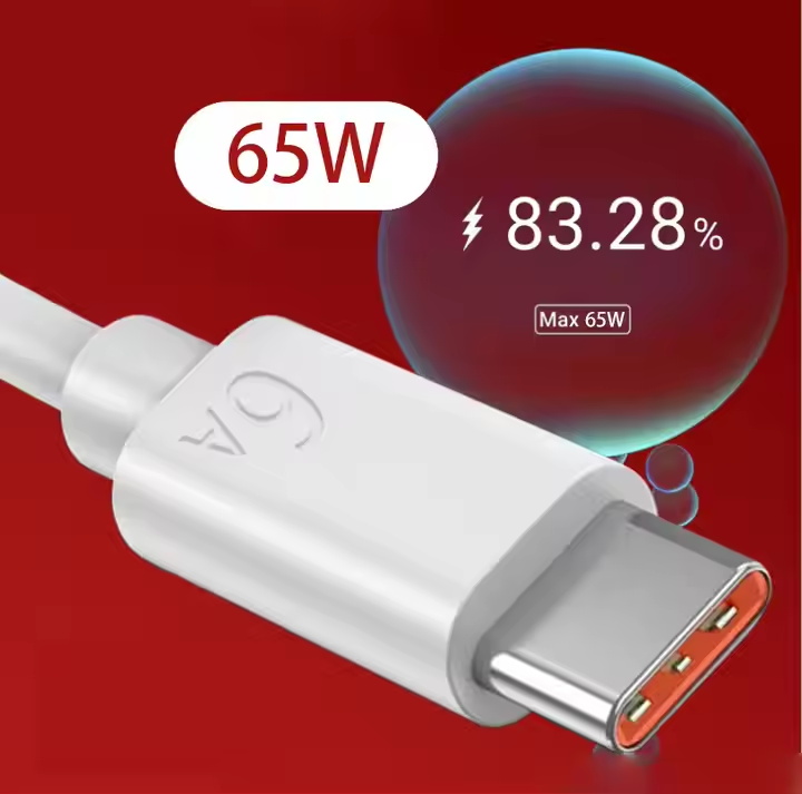 Real 6A USB Super Fast Charging Cable For Huawei Xiaomi Type-c High Speed Charge Data Cable For Samsung Type c Charging Cable 6A
