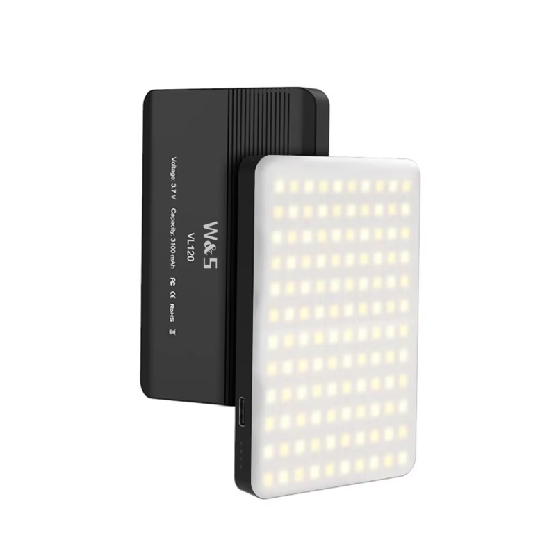 Tianmei VL120 Portable Mini Pocket Soft Light Rechargeable Dual Color Temperature LED Fill Light