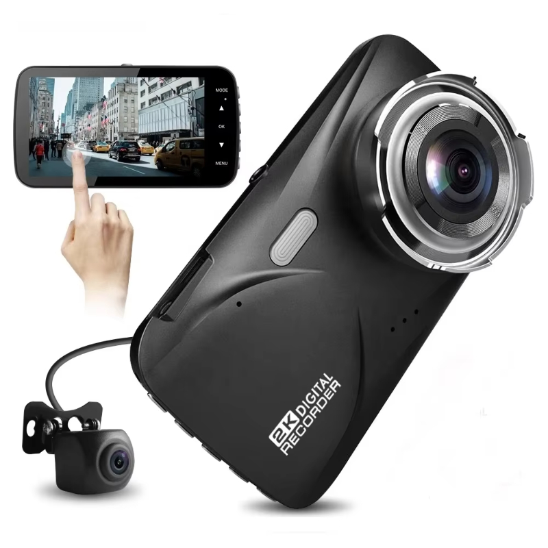 4inch IPS touch screen 1080p Car DVR recorder dash cameras with 2K resolution