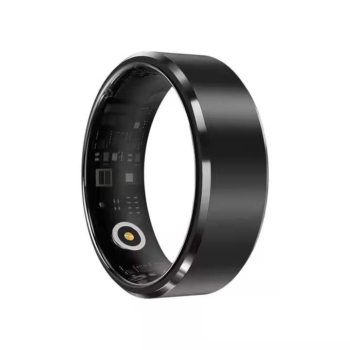 2024 Stainless Steel 5ATM Waterproof Health Monitor Health Smart Ring Wihith HRV