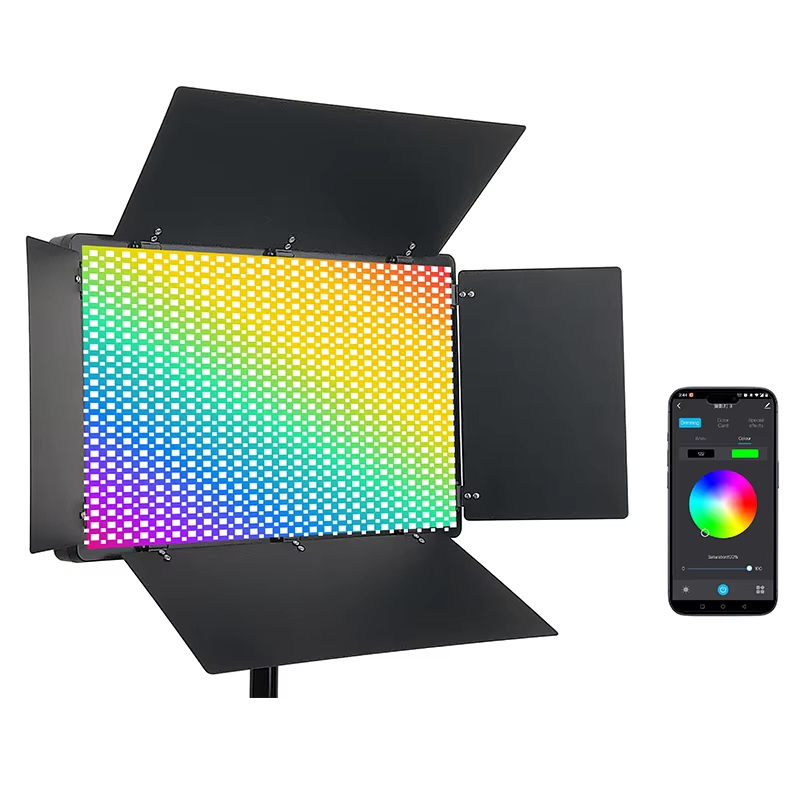 LED 600 RGB 24 +15 W Portable LED Video Light 2700-6500K RGB App Control Live Stream Tiktok Tatoo Studio Video Light