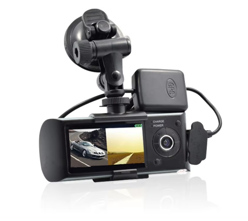 2018 best R300_X3000 manual car camera hd dvr with GPS Logger Tracker full hd 1080p car camera dvr video recorder dual lens