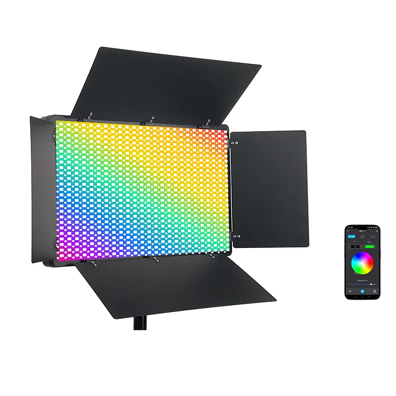 Pro LED U800 RGB 40W LED Video Light 2700-6500K Rechargeable APP Control 1-100_ LED Fill Light for Video Shooting