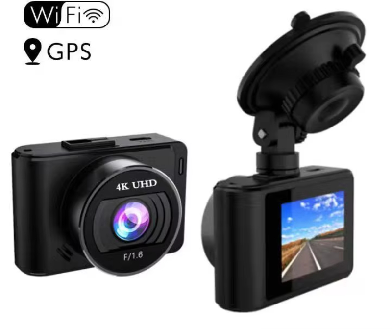 Dash cam 4K WIFI GPS tracker 2.0 inch G-sensor night vision car camera with motion detection