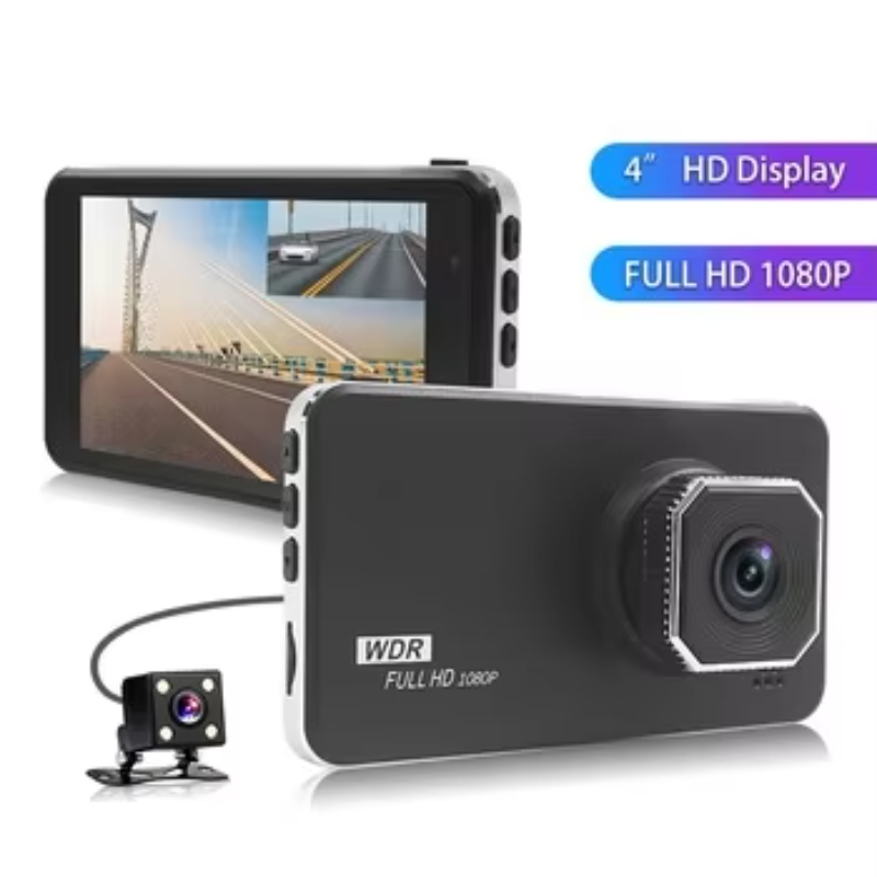 Dash Cam Dual Lens Car DVR Full HD 1080P 4_ Touch Screen IPS With Backup Rear Camera driving recorder