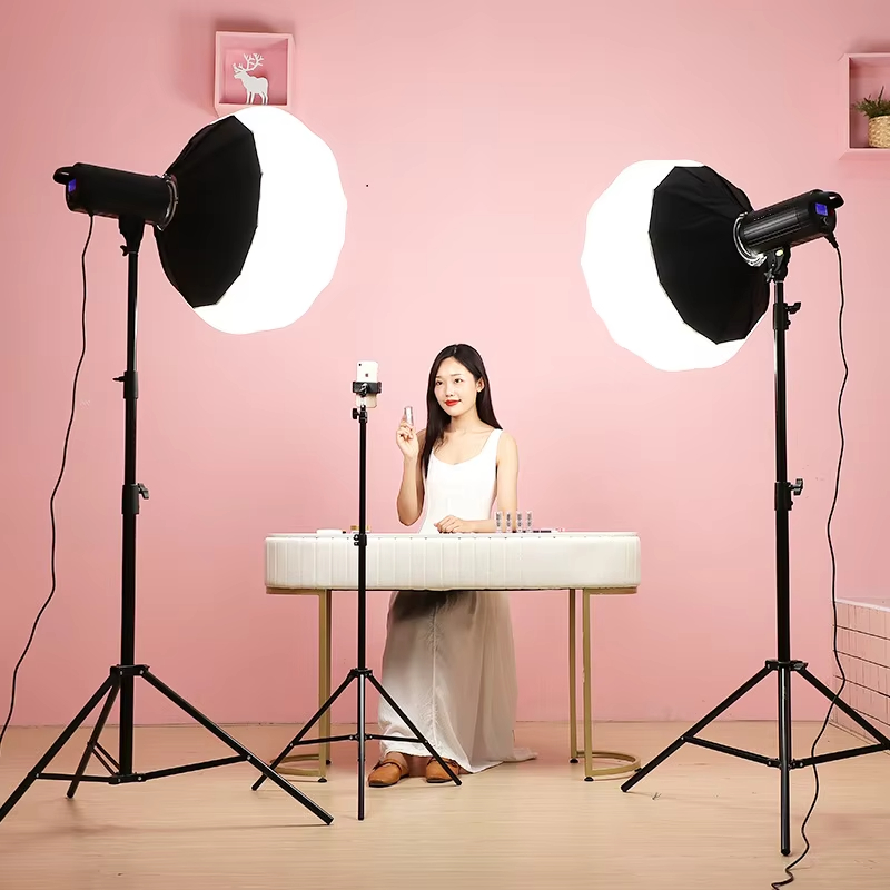 Factory Wholesale 100W Warm Cold White Lantern Box Continuous Lighting Kit Soft Led Light Photo Box Studio