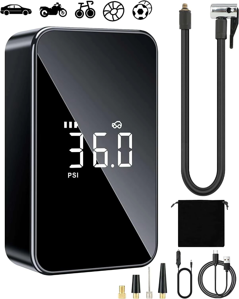 Hot Sale 6000mAh Built in Battery Motorcycle Inflator Pump Outdoor Wireless Air Pump for Car Tires