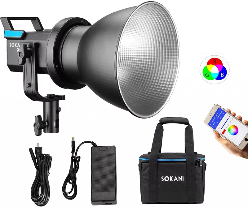 SOKANI Hot Selling Products X60 80W 5600K Bowens COB Led Video Light For Photographic Lighting Equipment