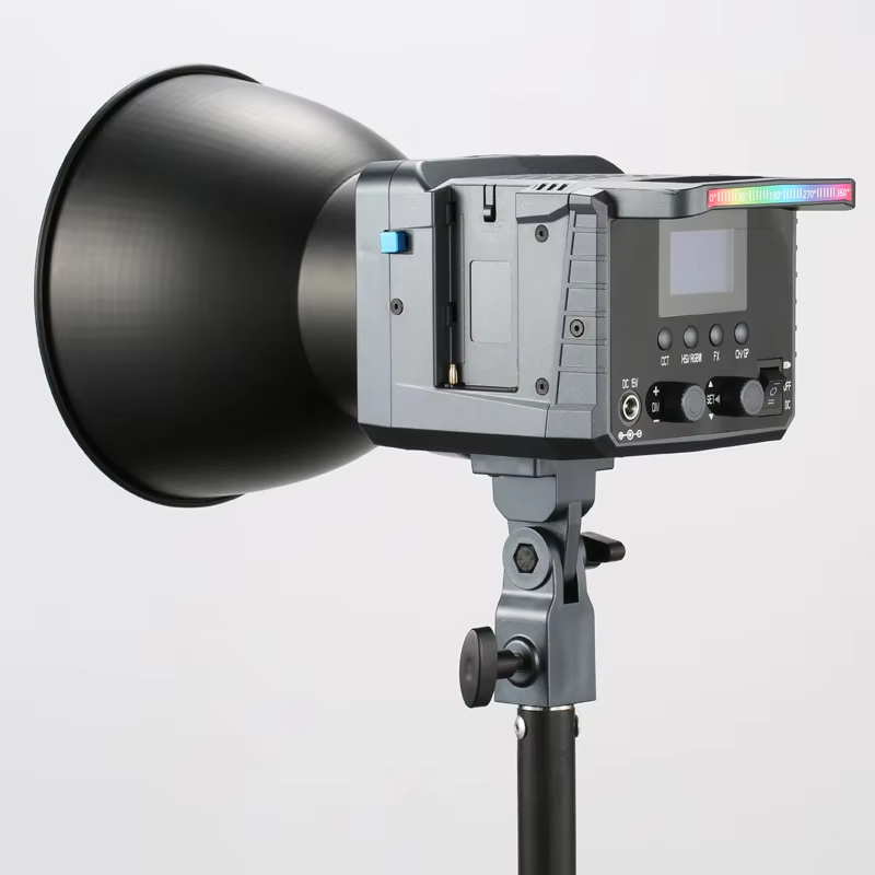 MAX 100W Photographic Lighting Equipment 2800-10000K Phone APP control RGB LED Studio with NP-F batteries plate & carry bag