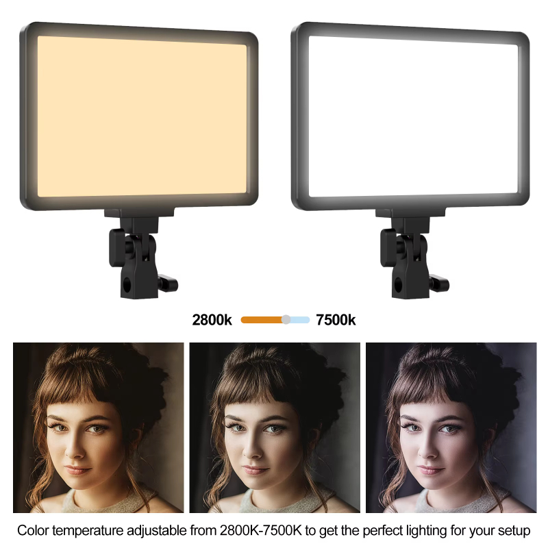 Sutefoto CRI 96 Bi-color Panel Light Photo Studio Video Lights for Live Streaming Portraits Photography