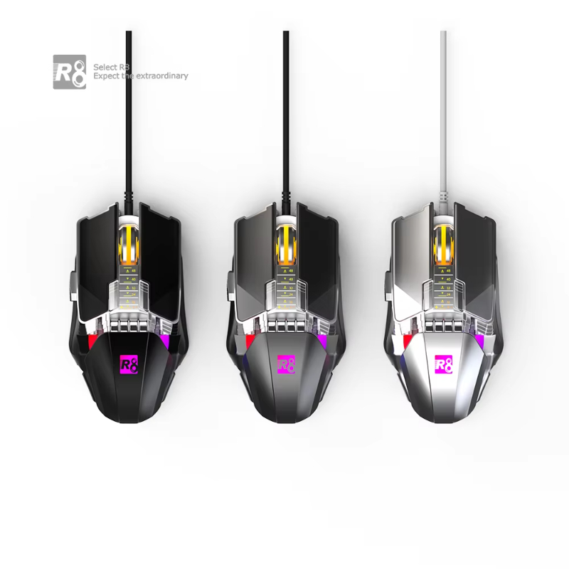 High Quality Rechargeable Computer USB Wireless Gaming Mouse with RGB LED Lights