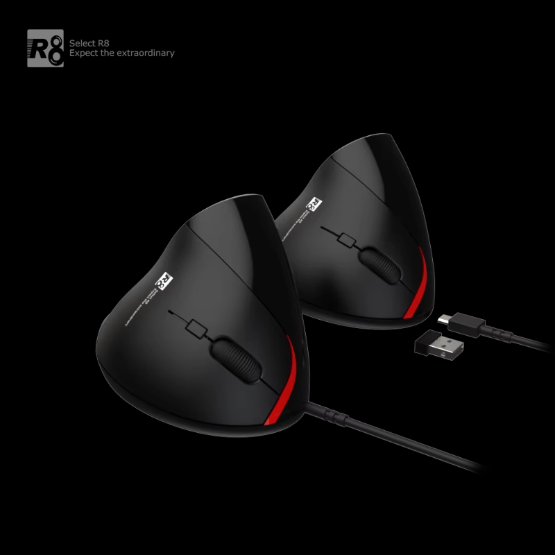 2.4G Wireless Right Handed Mouse Ergonomic Wireless Vertical Mouse 5 Buttons For Laptop Desktop