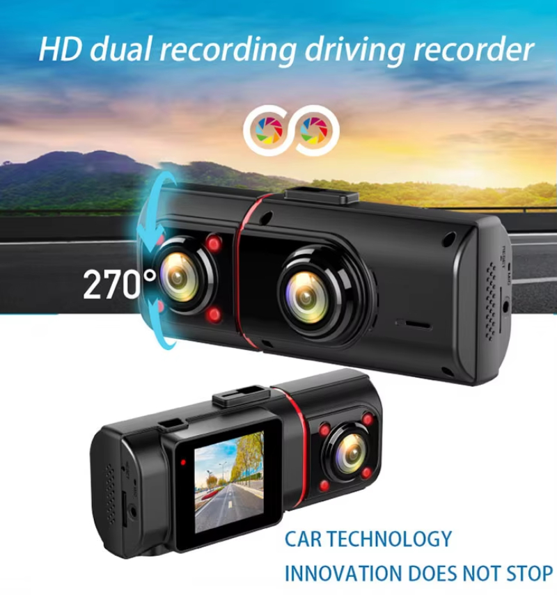 Rotatable car camera Night Vision Car Driving Recorder 1.58 inch 720P car dash cam