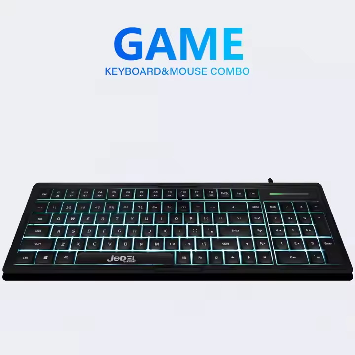 Mechanical Sensation 104 Keyboard With Adjustable Tilt Foot Hybrid Keycaps Wired Usb Office Keyboard For Windows/Mac/Pc/Laptop