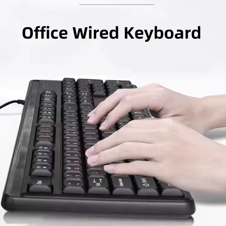 104Keys RGB Keyboard With ABS Keycap Full Size Computer Keyboard Wired Usb Office Keyboard For Windows Mac Pc