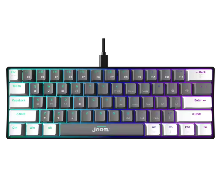 61 Key Mechanical Keyboard Blue Axis Wired Home Office Gaming Computer Mechanical Keyboard E-Sports Keyboard