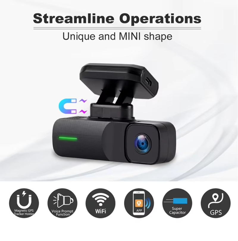 Webcam 1080P MINI dual camera Car Black Box with mobile app
