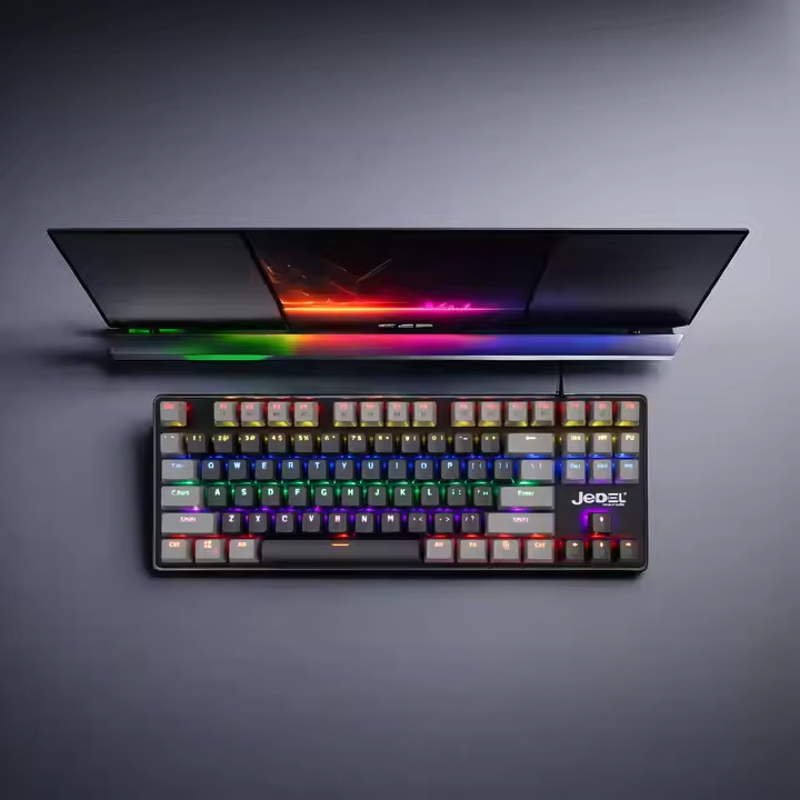 Blue Axis Gaming Computer Mechanical KeyboardLow profits LED backlit keyboard professional original 61 keys Mechanical keyboard