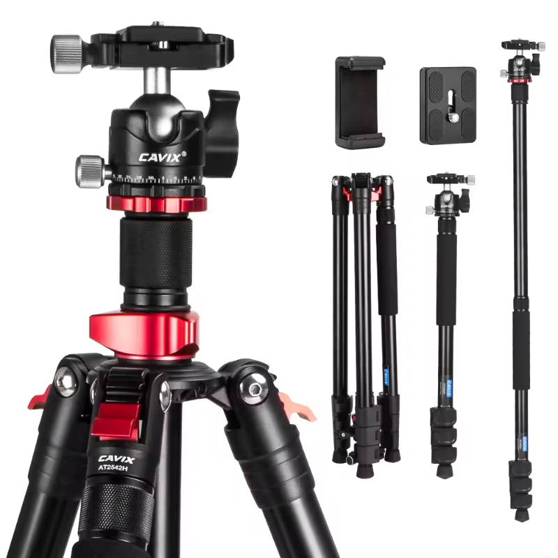 2024 Hot carbon fiber adjustable folding portable video SLR_SLR camera phone tripod stand camera