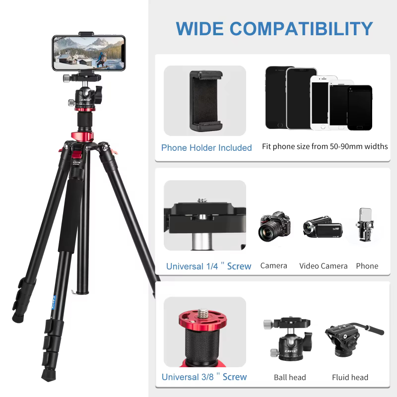 2024 Hot camera Tripod Professional camera tripod monopod camera