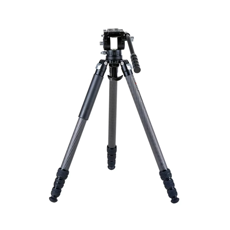 Carbon Fiber tripod with fluid ball head For Camera and shooting tripod mini tripod for hunting DM324C+DV68