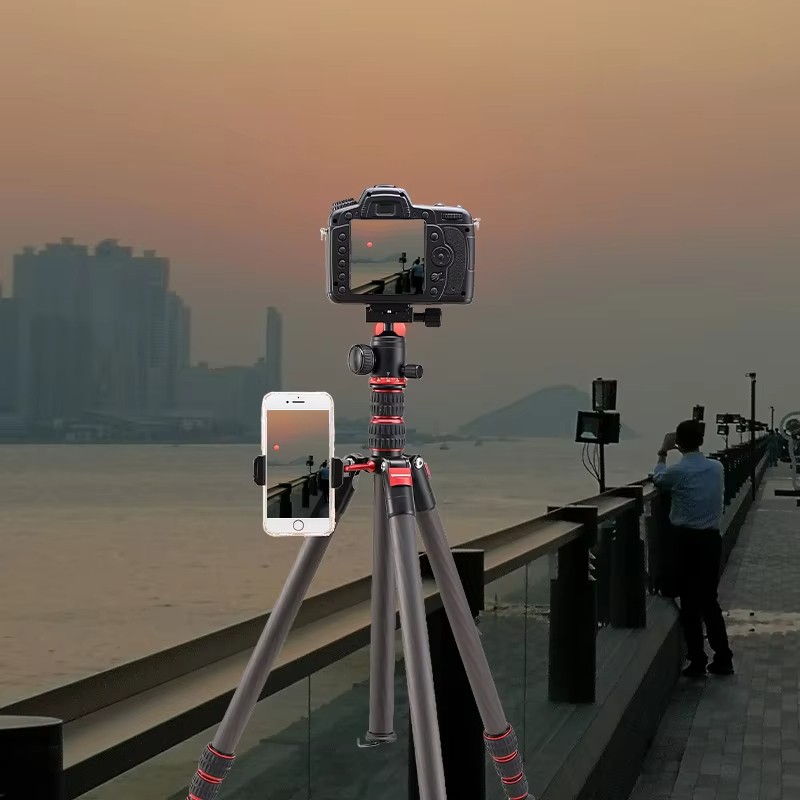 Factory Durable Carbon Fiber Tripod Shooting Tripod projector Mini Tripod with Ball Head Aluminum Alloy Camera Pan Professional