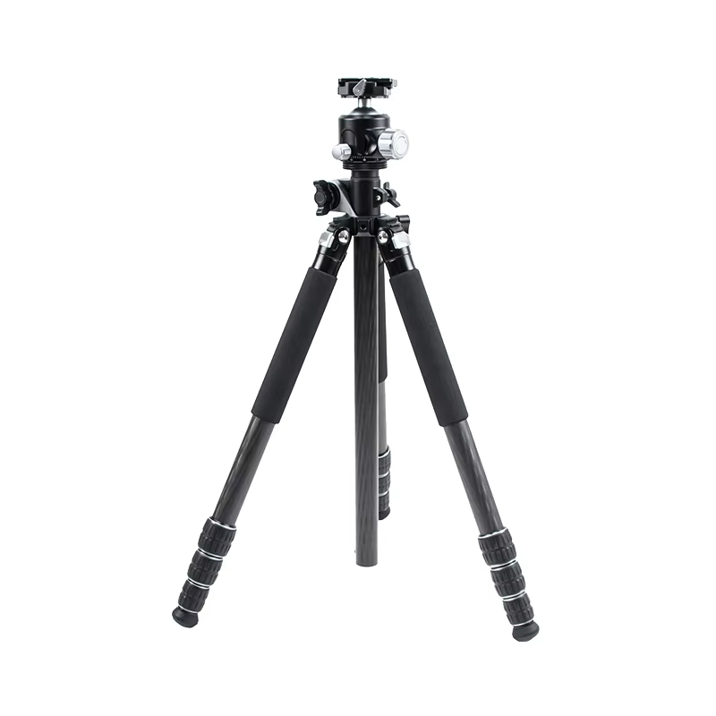 Carbon fiber Tripod with ball head Shooting Tripod for Hunting Horizontal 72inch with Center Column Aluminum Alloy CNC Versat
