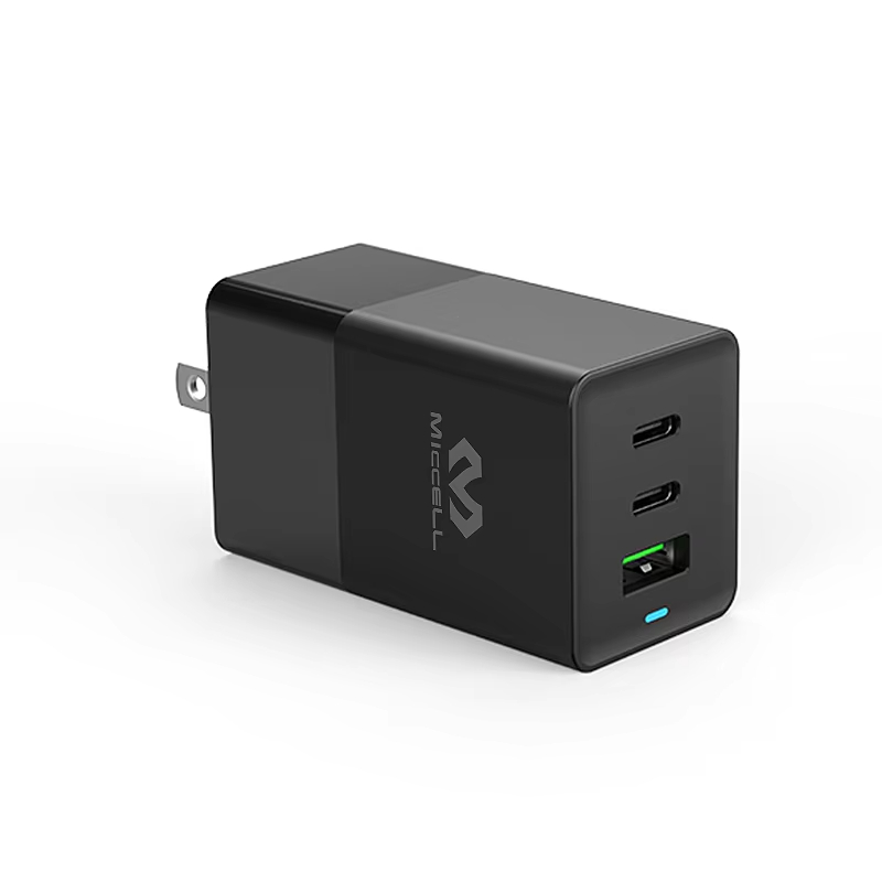 Gan 65w charger PD travel charger adapter type c fast charging wholesale 3 in 1 EU mobile phone GaN PD wall charger