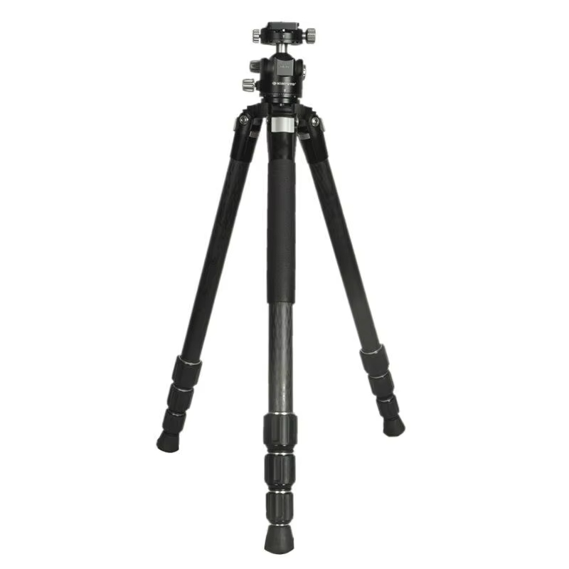 KINFUTO Lightweight Carbon Fiber hunting Tripod with Low Gravity ball head extendable tripod GVC294+LG44