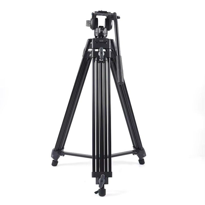 Aluminum Alloy heavy duty projector tripods camera supplier professional flexible vlogging dslr video tripod GL203+DP50