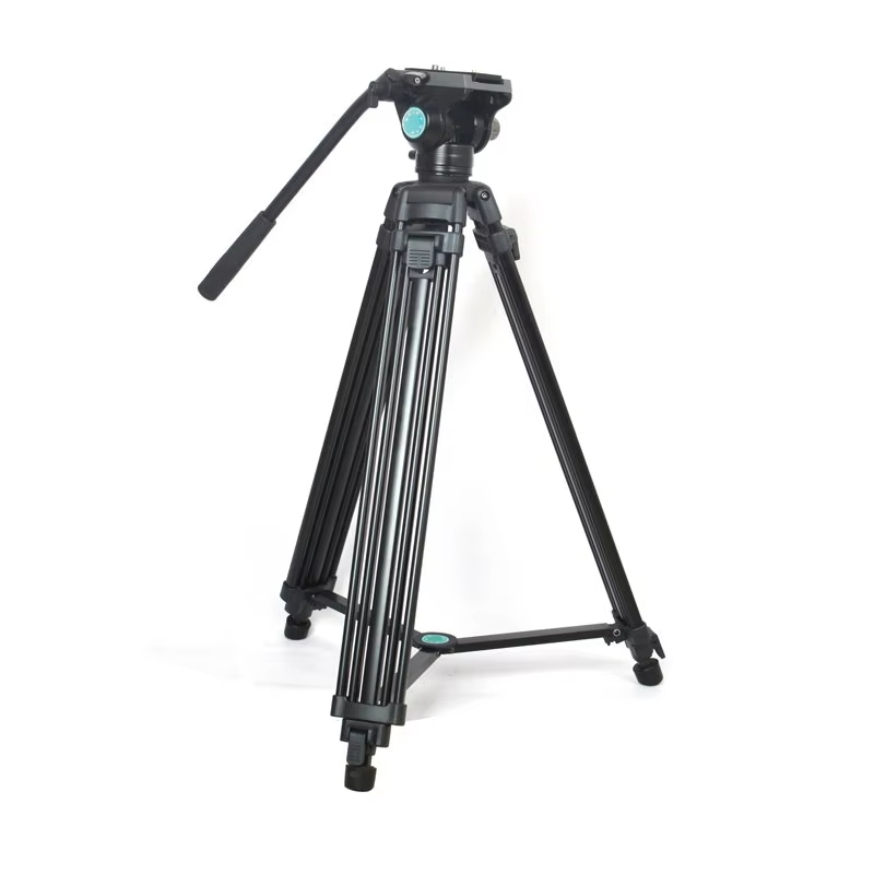 Heavy Duty Video Camera Tripod with fulid ball head 63 inch Professional Tripod Stand with 360 Degree Fluid Head With Plate,Alu
