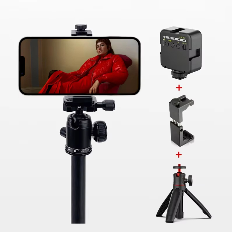 PH-10 new arrival aluminum alloy portable adjustable phone holder travel carrying mobile phone clip