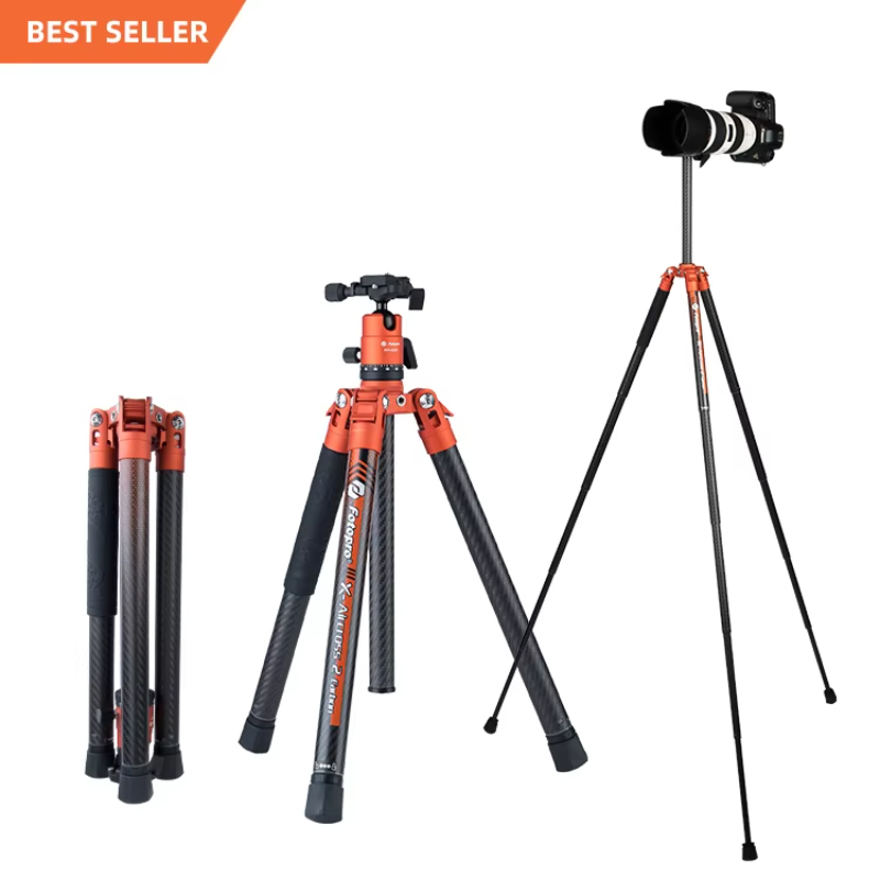 Fotopro Professional Portable Universal Remote Operation Carbon Fiber Lightweight Digital Dslr Camera Stand Tripod