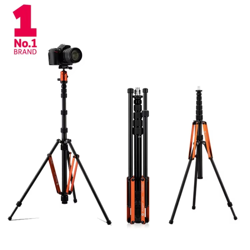 Fotopro Factory Price Lightweight Portable Aluminum Carbon Fiber Digital Smartphone Camera Accessories Foldable Stand Tripod