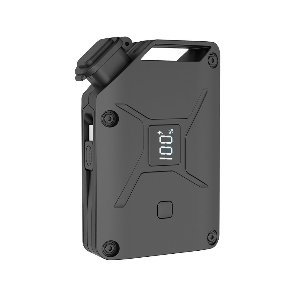 Miccell pd 20w power bank 10000mah fast charging portable Unique gas tank models power bank with built in cables