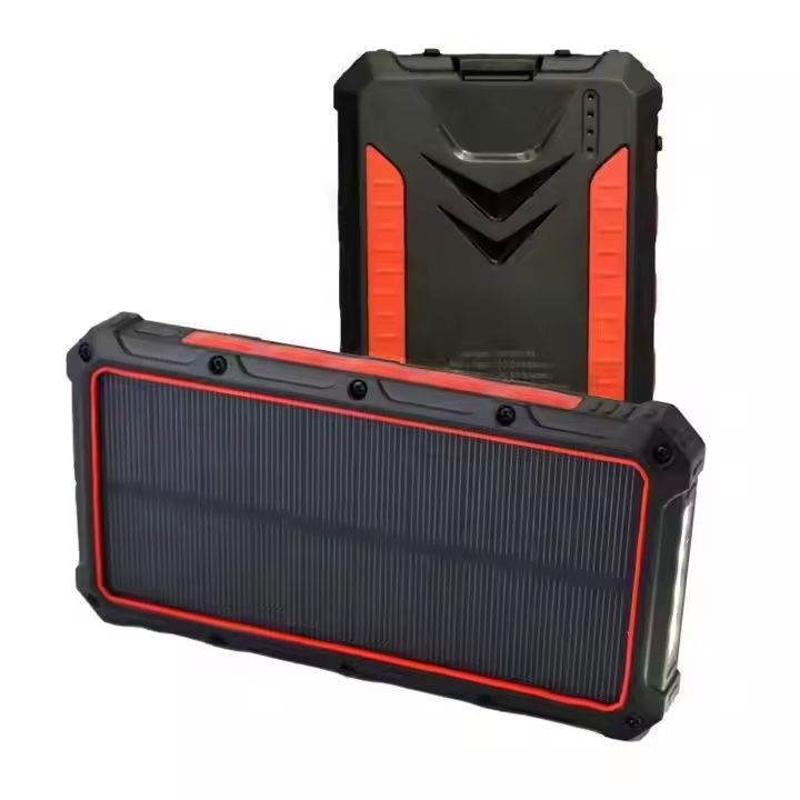 Trending Products 2024 New Arrivals High Quality Portable Solar Panel Charger 30000mAh Waterproof Solar Power Bank For Hiking