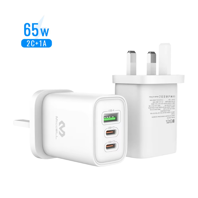 Miccell PD 60W Multi-function charger for macbook laptops Portable Type C Adapter mobile phone charger for iphone