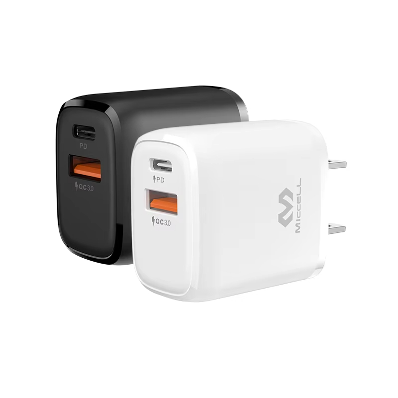 MICCELL PD quick charge portable Type C 20W PD QC3.0 fast usb wall charger For Apple IPhone 13 pro max charger
