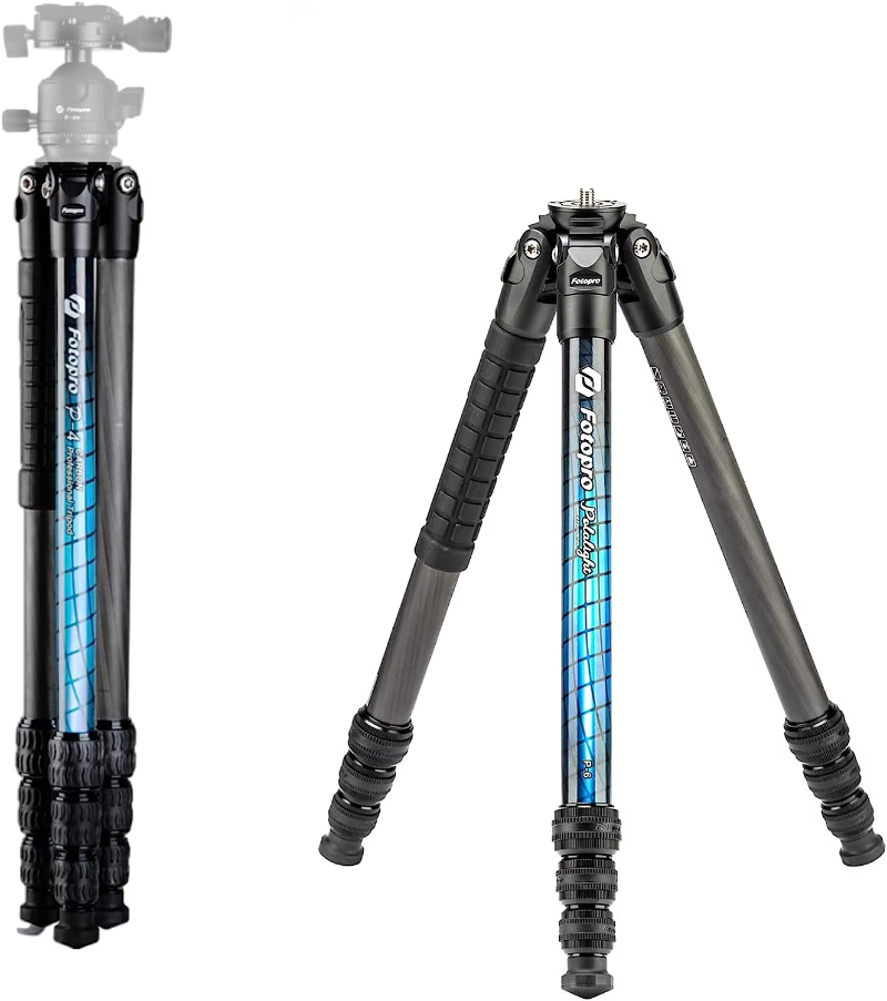 Fotopro Photography Studio Tripod Camera Professional Payload 8kg Luminous Aurora Patterns Carbon Fiber Camera Tripod Stand
