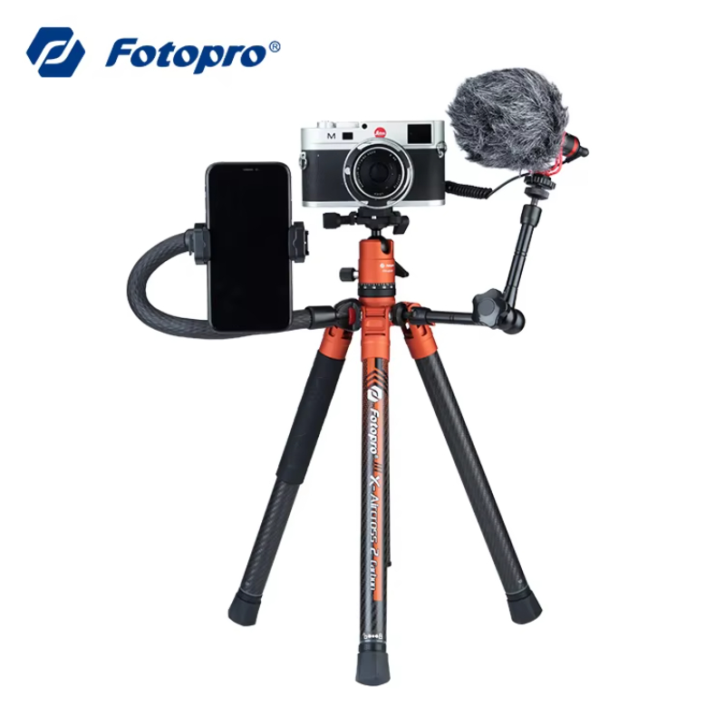 Flexible Magic Arm Shot Vlog Smartphone Clip Microphone Video Tripod Stand Light Weight Travel Dslr Digital Cameras Tripod Kit