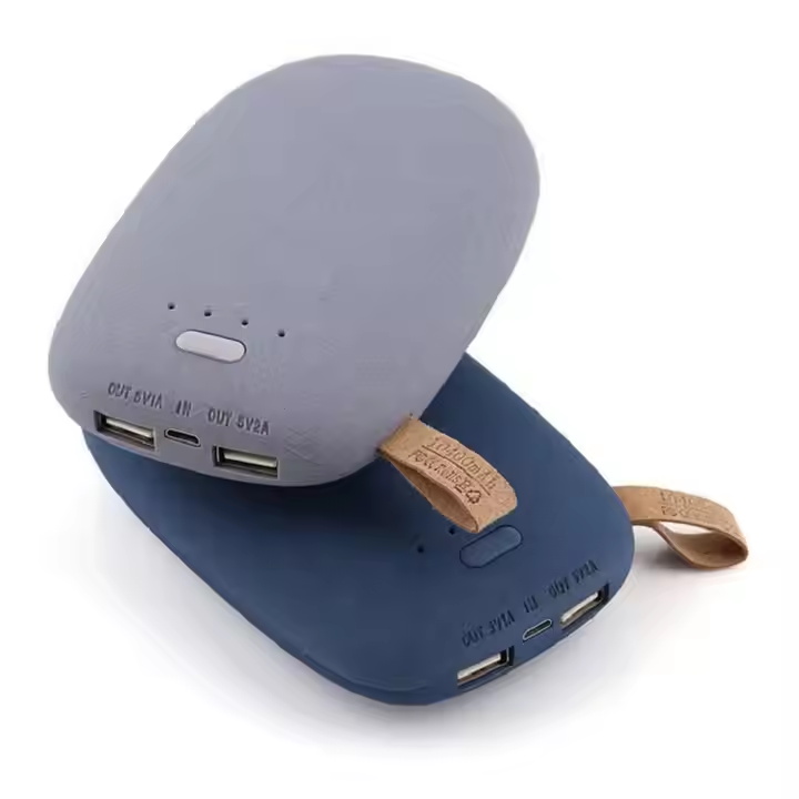 round shape battery charger powerbank stone powerbank