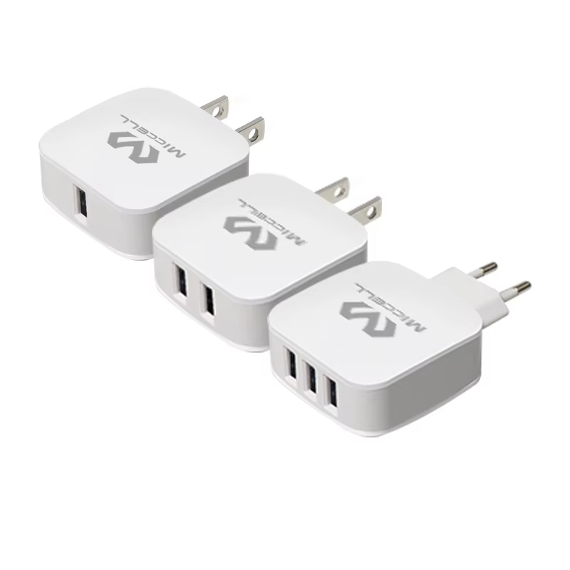 Multiple port usb wall charger plug android 5v 1a surge protector 5w power usb adapter fast charge wall charger