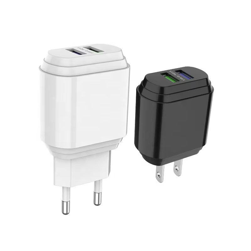 OEM mobile charger adapter for android 2.4A dual usb ports mobile phones fast charging android chargers